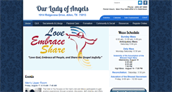 Desktop Screenshot of ourladyofangels.com